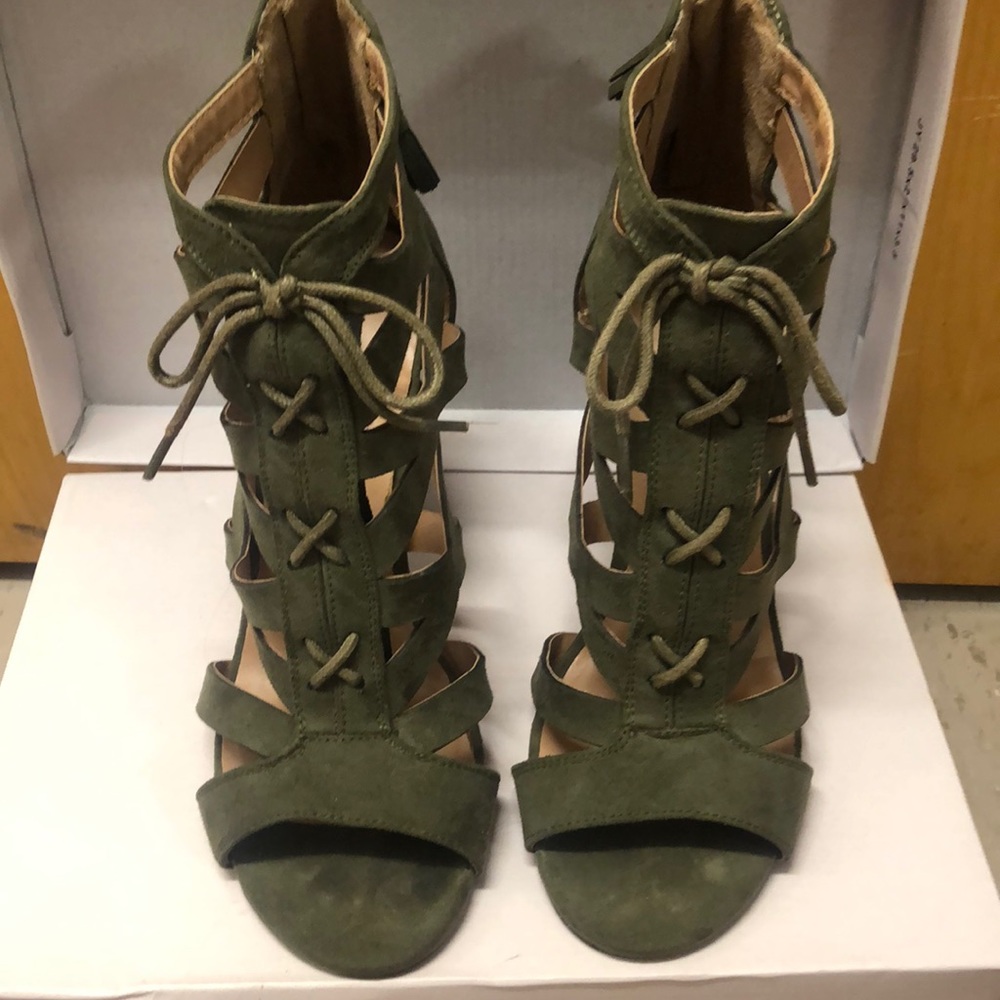 Olive Green Heels